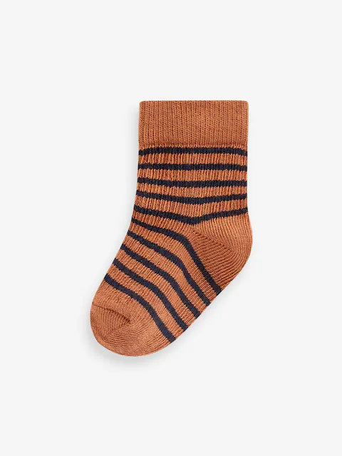 Cobalt Blue Stripe Baby Socks 4 Pack