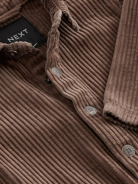 Soft Brown Corduroy Romper