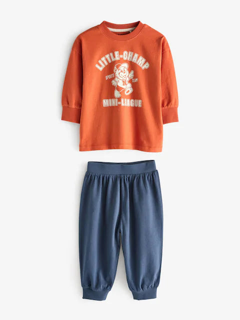 Multi Bright Varsity Oversized Pyjamas 3 Pack