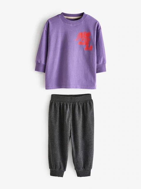 Multi Bright Varsity Oversized Pyjamas 3 Pack