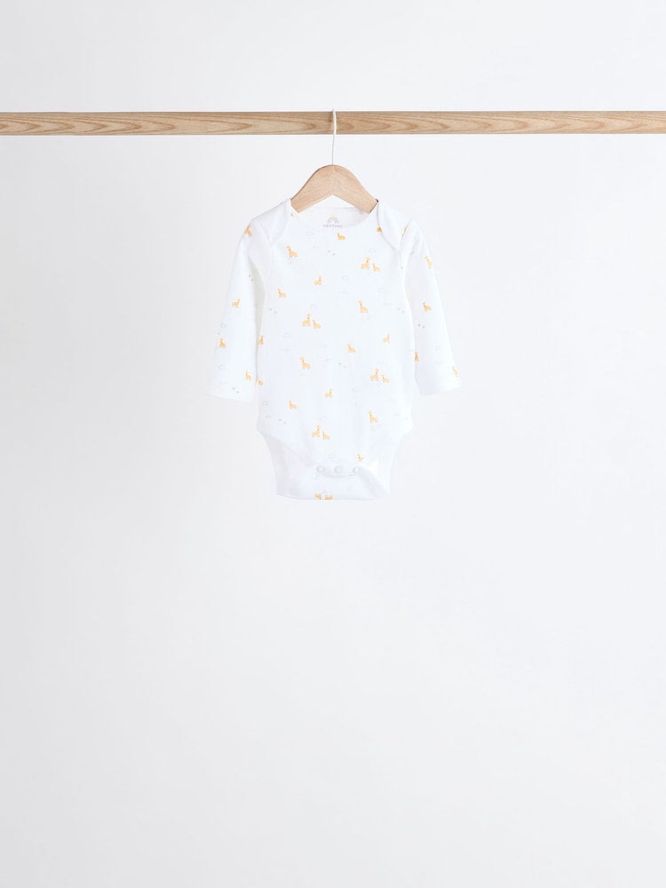 White Full Sleeves Bodysuit 7 Pack.