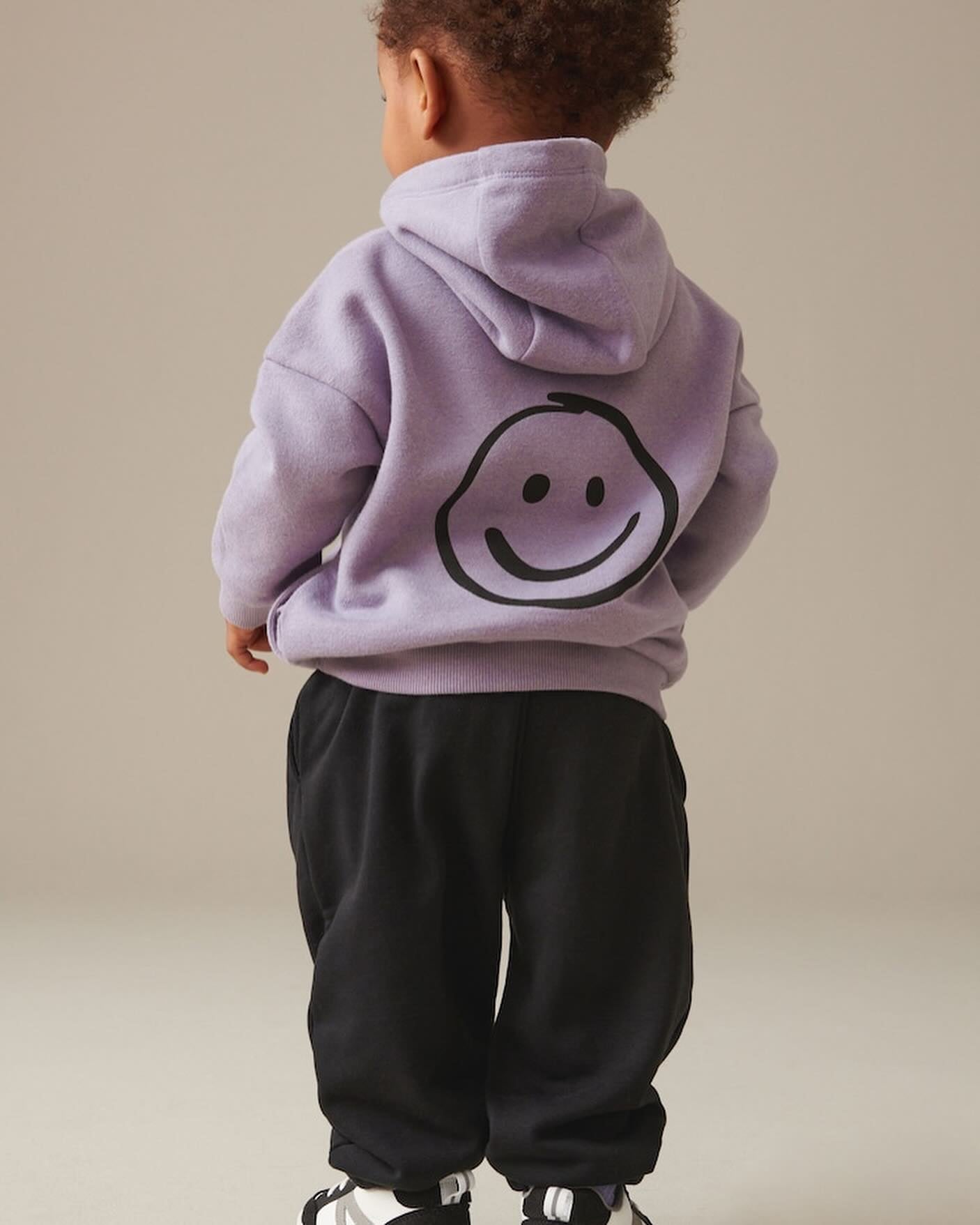 Lilac Purple/ Black hoodie & joggers Set- Fleece Lined