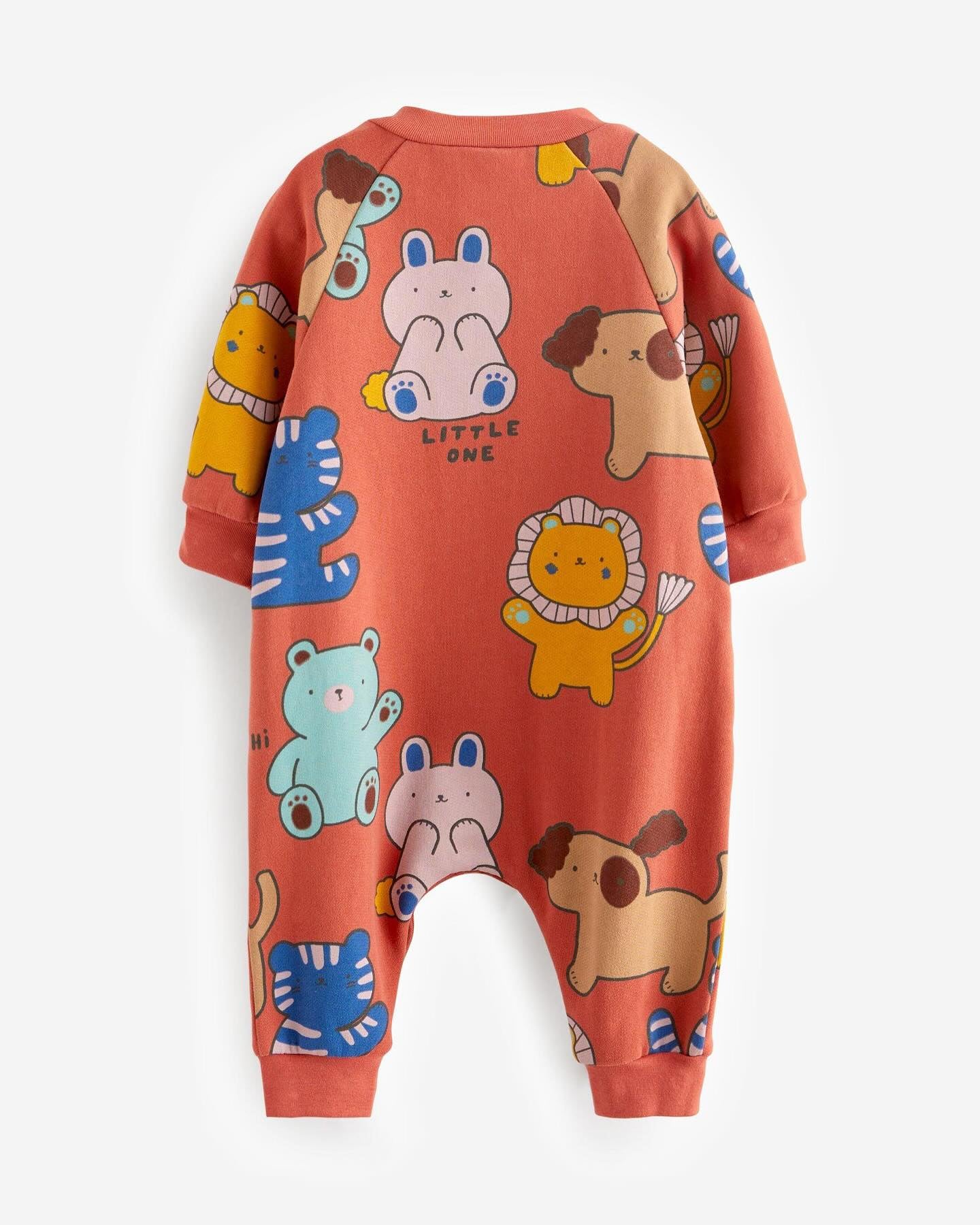 Red Character Romper Fleece Lined