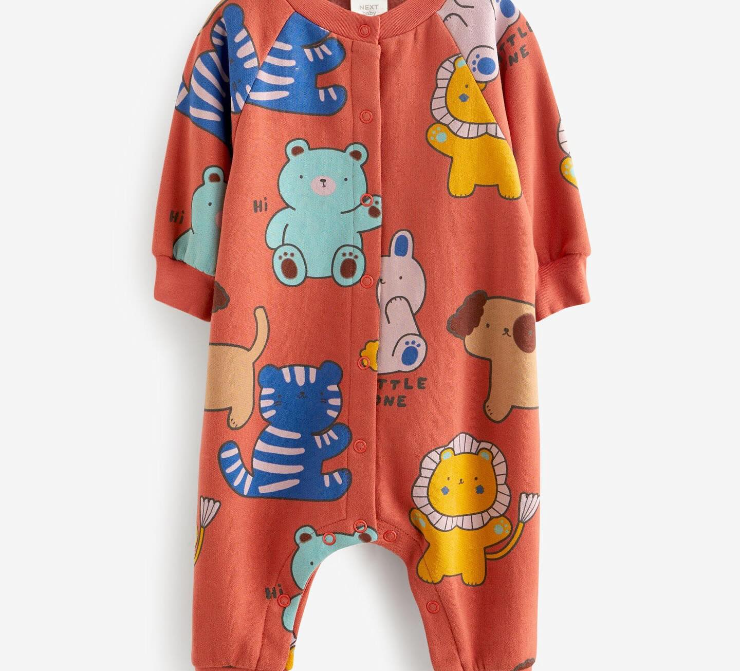 Red Character Romper Fleece Lined