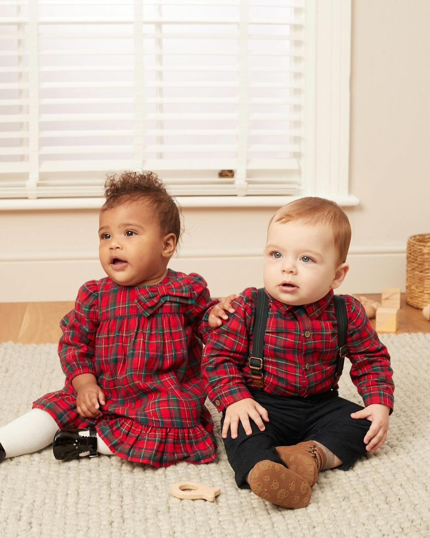 Red Trousers, Bodysuit & Braces Smart Occasion wear 3 Pc Set