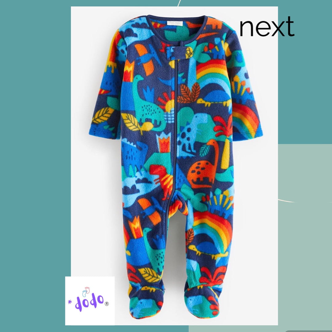 Grey Quilted Wrap Sleepsuit