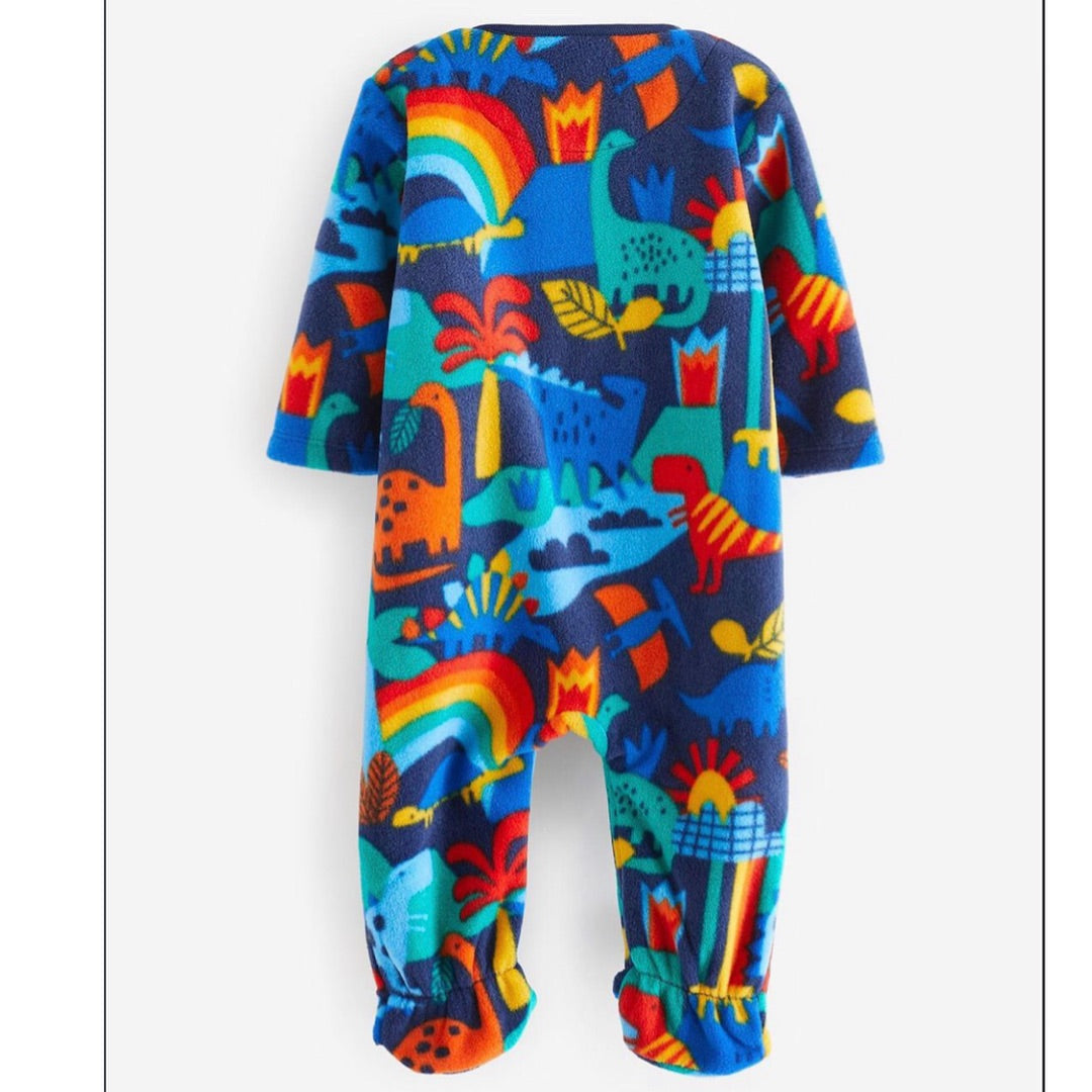 Grey Quilted Wrap Sleepsuit