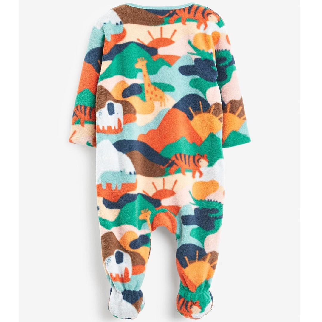 Green/ Blue Fleece Sleepsuit