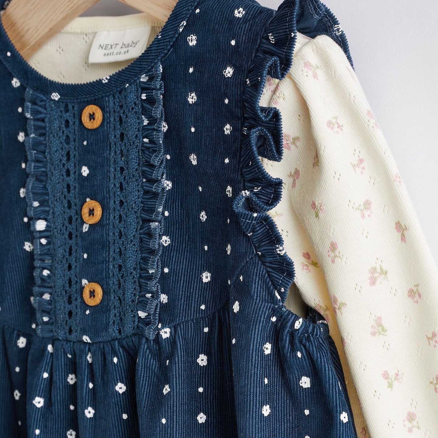 Blue Velour Dungrees set.