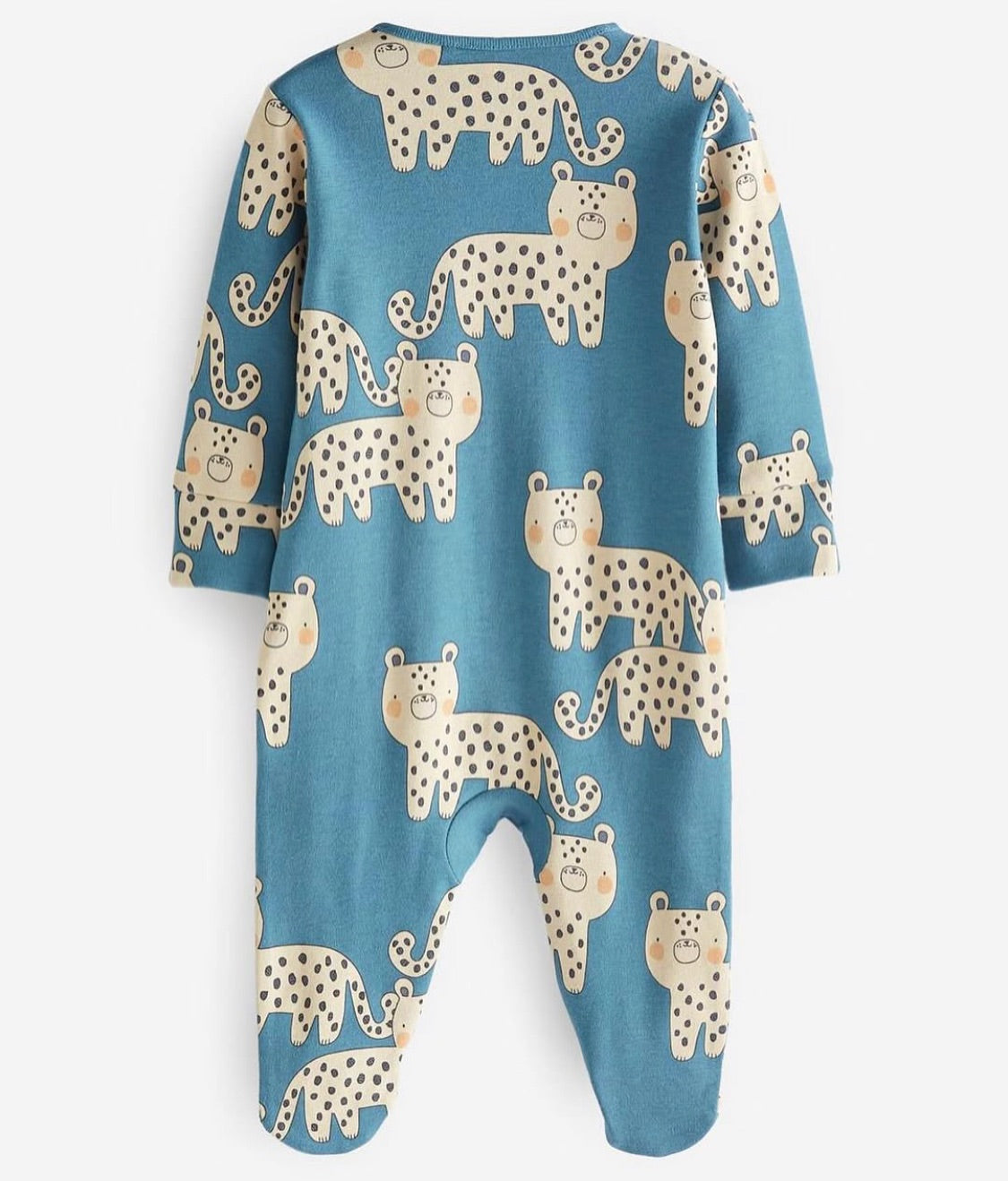 Blue Multi Animals Sleep suit 3 Pack