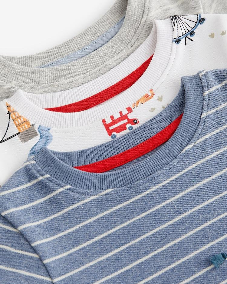 Blue Pyjamas 3 Pack Set