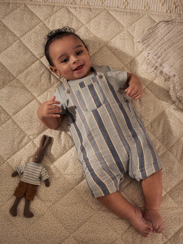 Minerals Stripe Dungaree and
Bodysuit Set