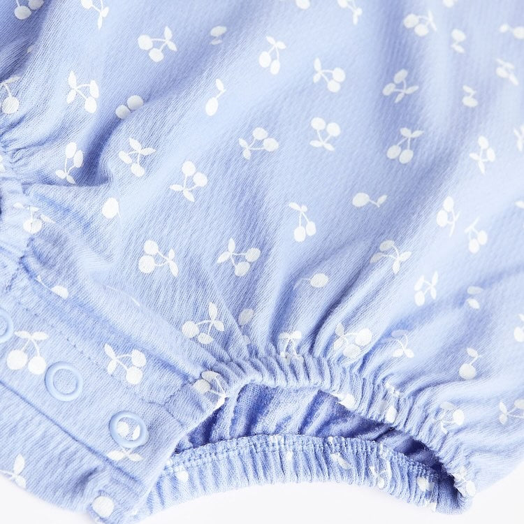 Blue Bloomer Rompers 4 Pack Set