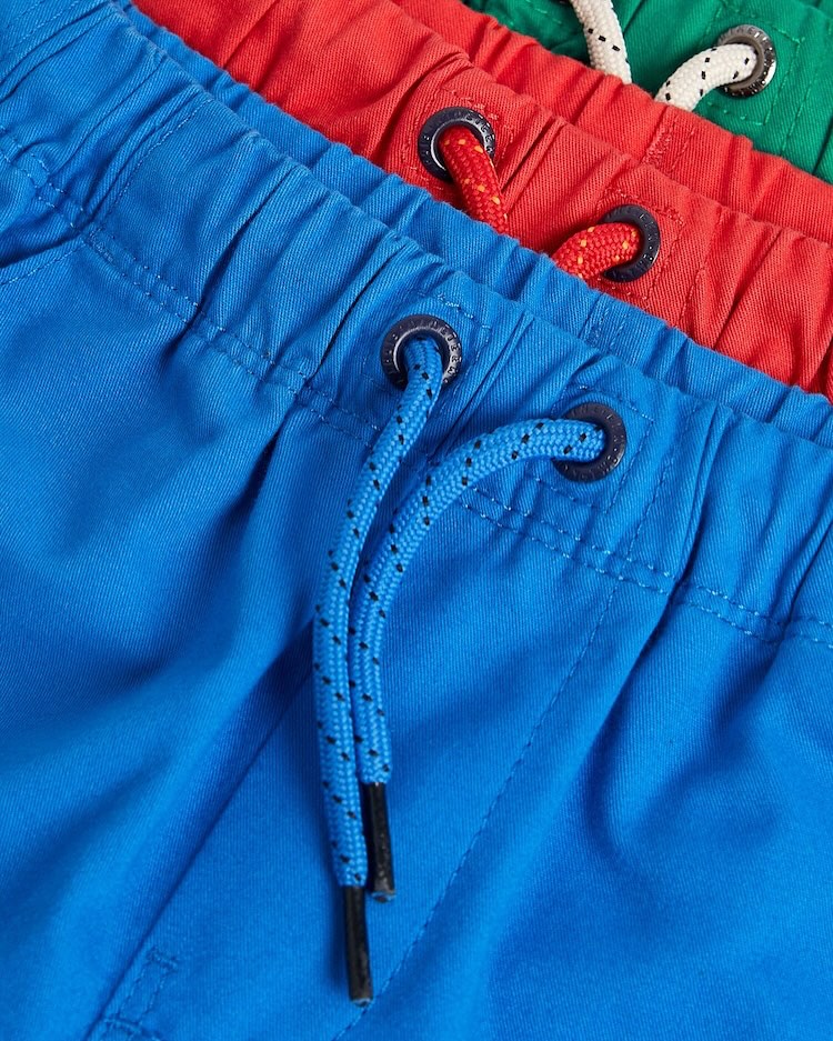 Red/Blue/Green Shorts 3 Pack Set