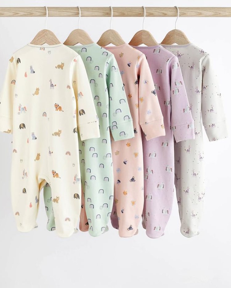 Multi Character Sleepsuit 5 Pack