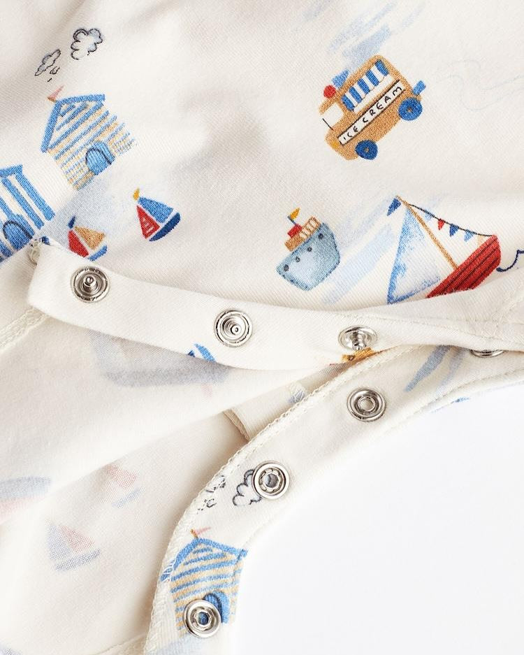 Boat Appliqué Rompers 3 Pack Set