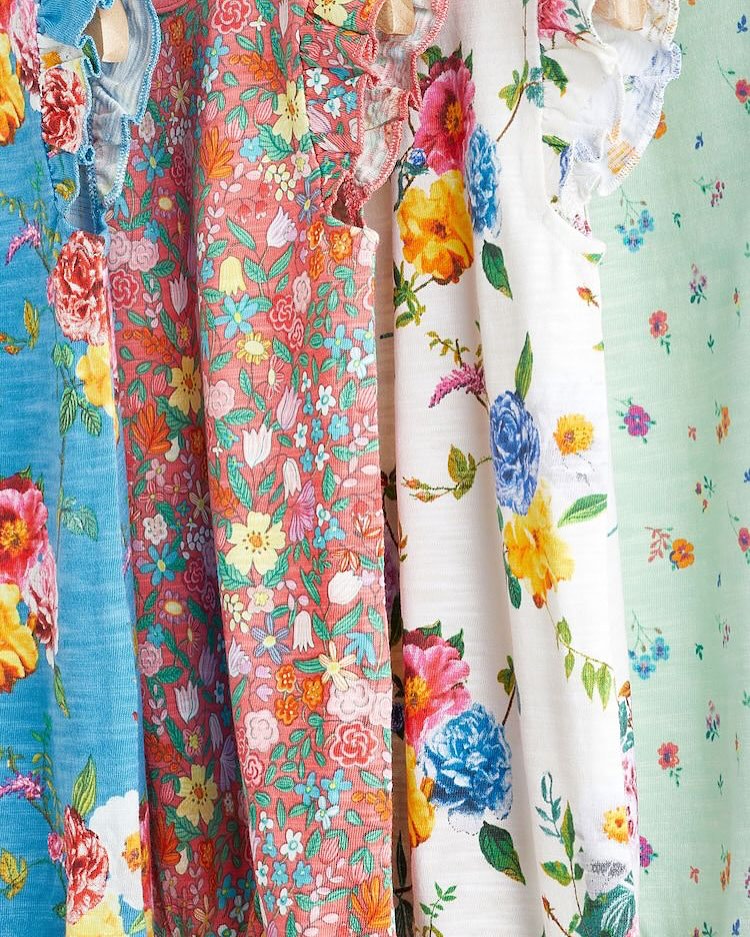 Floral Rompers 4 Pack Set