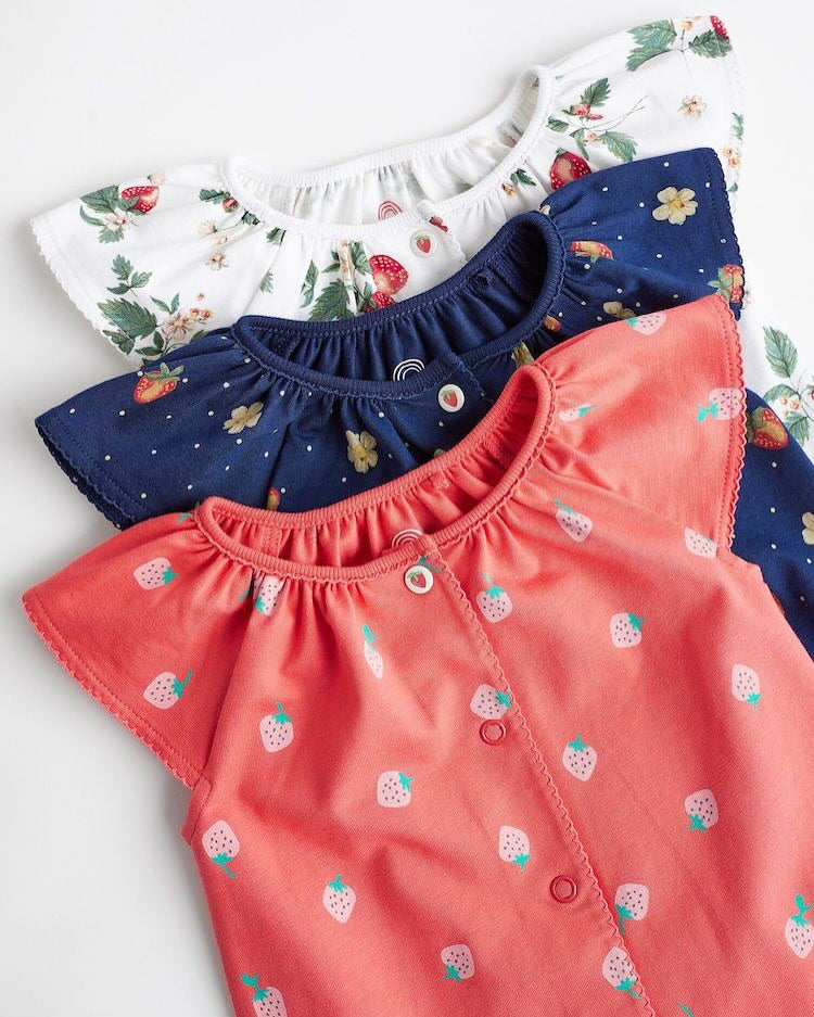 Multi Characters Rompers 3 Pack Set