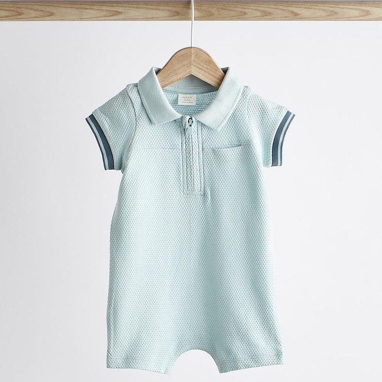 Blue Collar Rompers 2 Pack Set