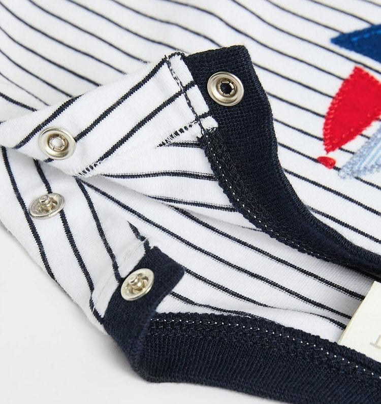 Boat Appliqué Shirt Short Set