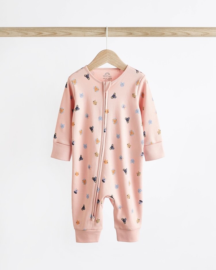 Mint/Cream Footless Sleepsuit 3 Pack