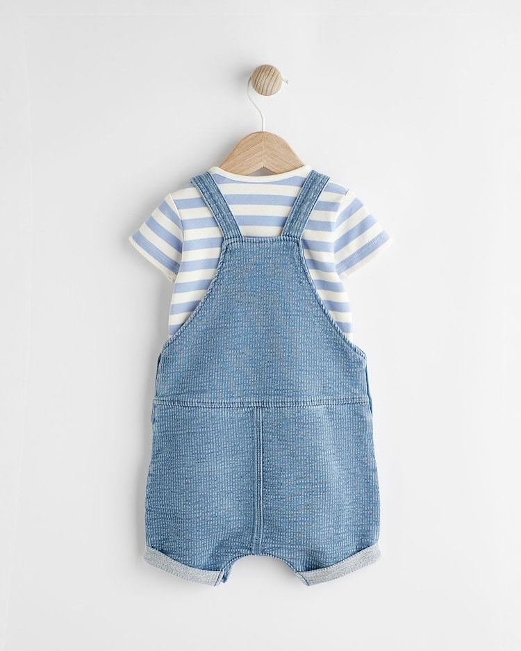 Denim Elephant Dungarees & Bodysuit Set
