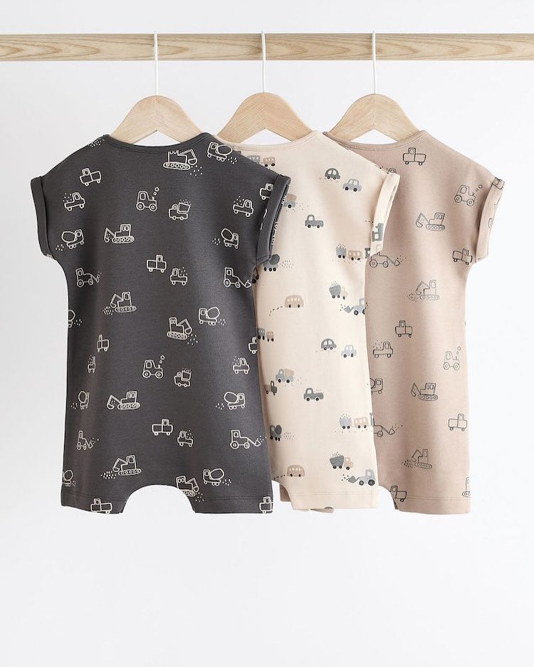 Grey Digger Rompers 3 Pack