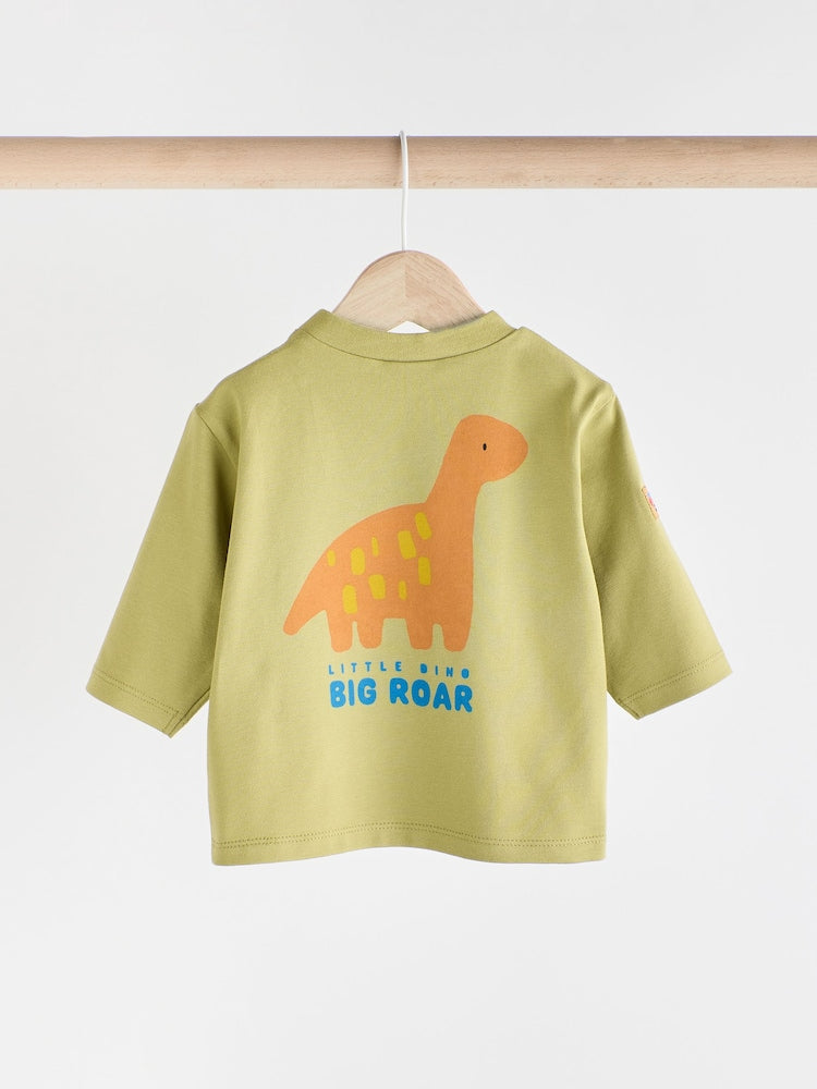 Bright Dino baby T-shirts & joggers 6 Pack.