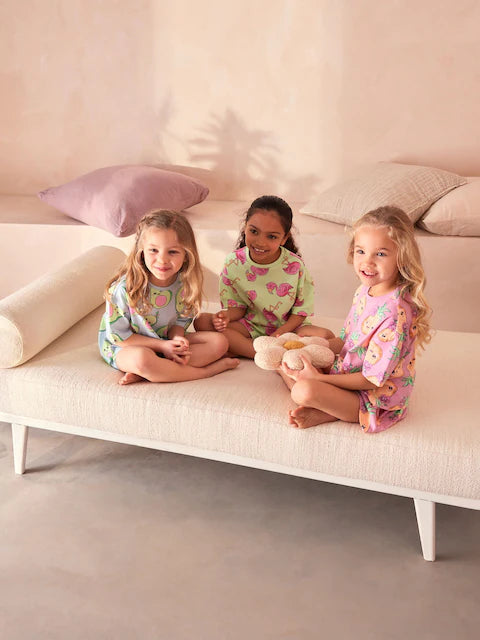 Pastel Prints Short Pyjamas 3 Pack