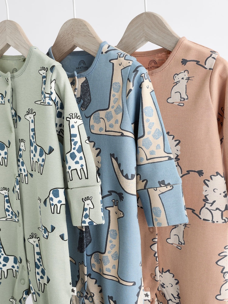 Neutral Animal sleepsuits 3 Pack