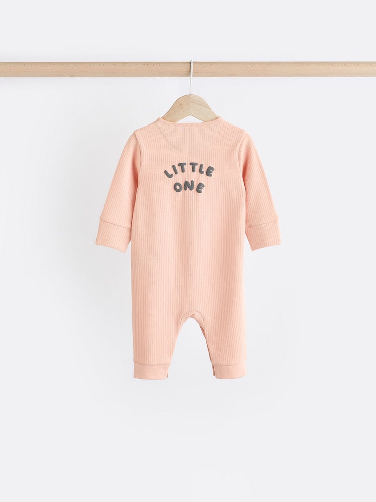 Purple footless sleepsuits 3 Pack