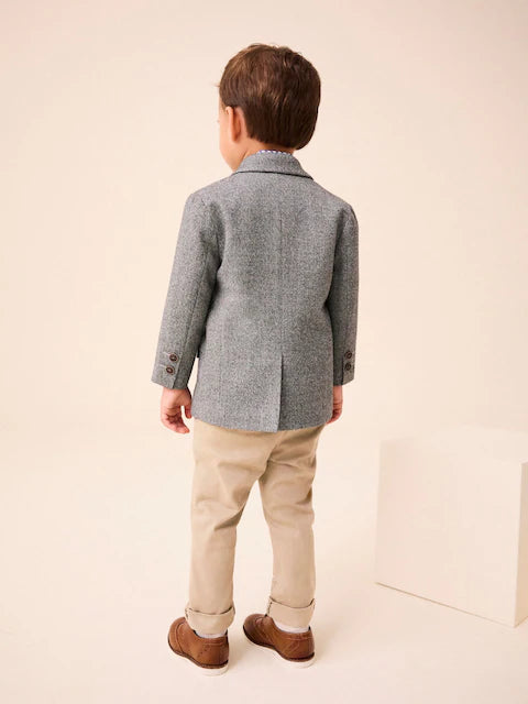 Grey Heritage Blazer, Shirt, Trousers & Bow Tie Set