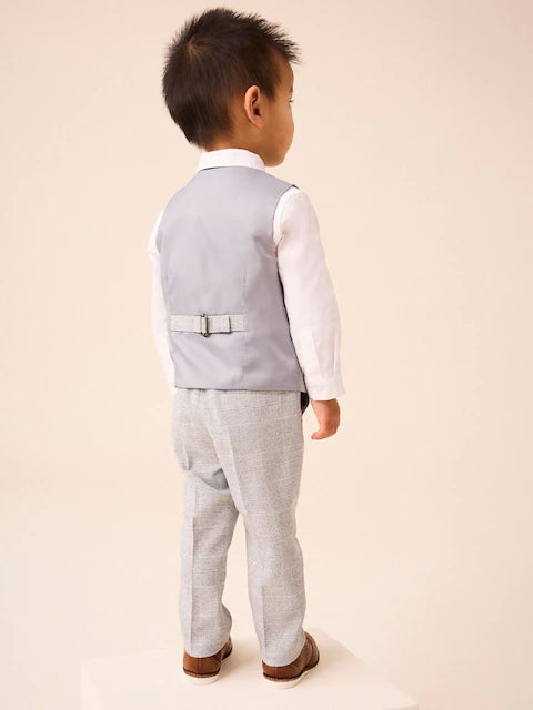 Grey Heritage Waistcoat, Shirt, Trousers & Bow Tie Set