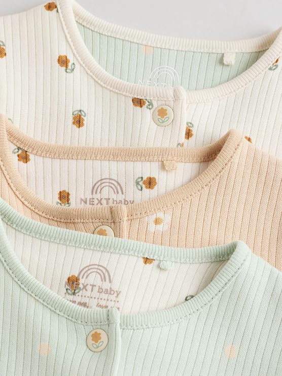 Floral Sleepsuit 3 Pack