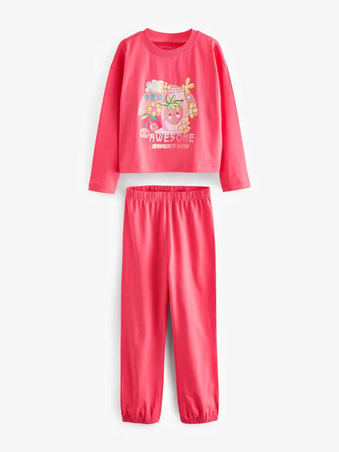 Red/Green Jogger Pyjamas 3 Pack