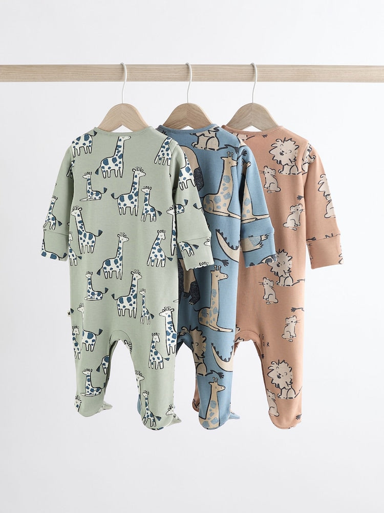 Neutral Animal sleepsuits 3 Pack
