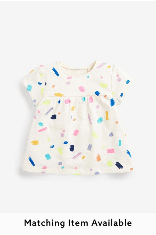 White Paint Cotton T-shirt