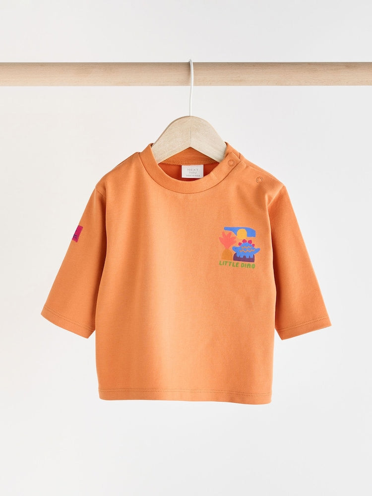 Bright Dino baby T-shirts & joggers 6 Pack.