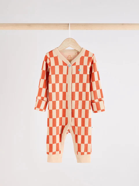 Multi Baby Footless Sleepsuits 3 Pack