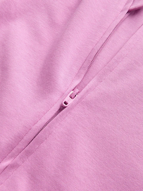 Pink Zip Baby Footless Sleepsuit 3 Pack
