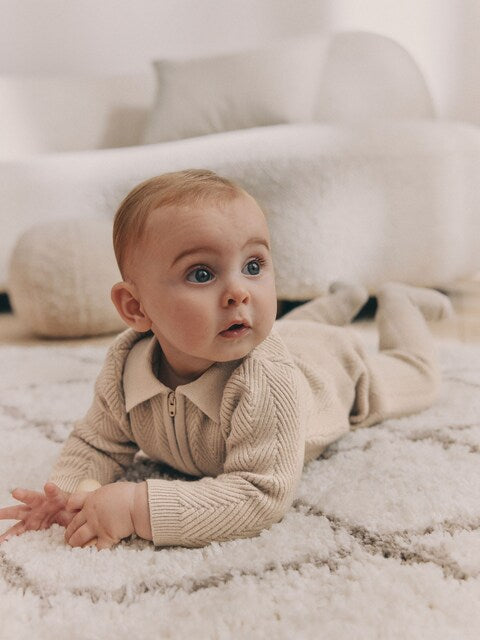 Neutral Baby Knitted Jumper and Leggings Set