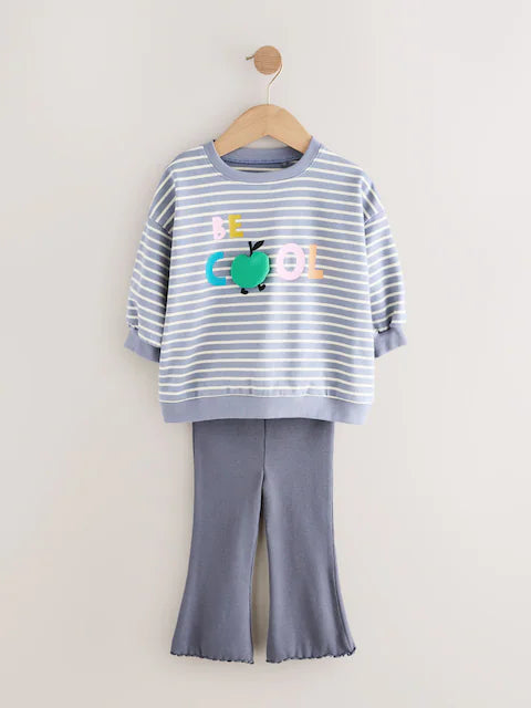Blue T-Shirt & Flares 2 Pack Set