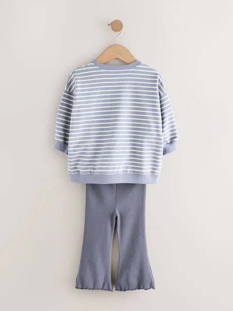 Blue T-Shirt & Flares 2 Pack Set