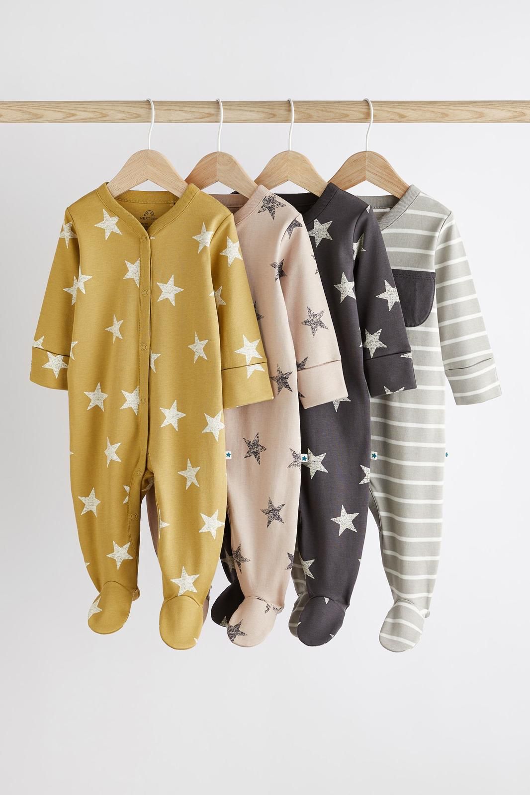 Multi Star Sleepsuits.