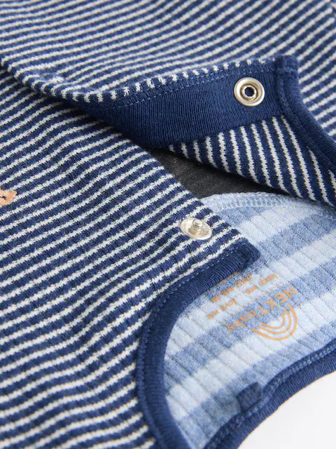 Navy Blue Daddy Baby Sleepsuit