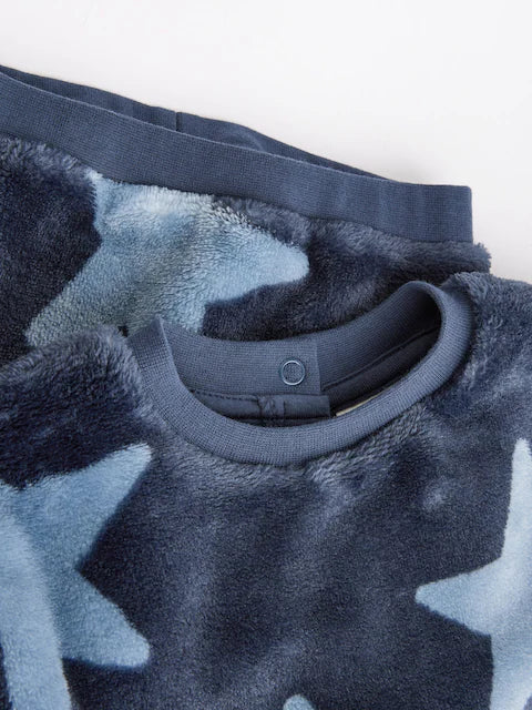Navy Star Baby Fleece Top and Joggers Set