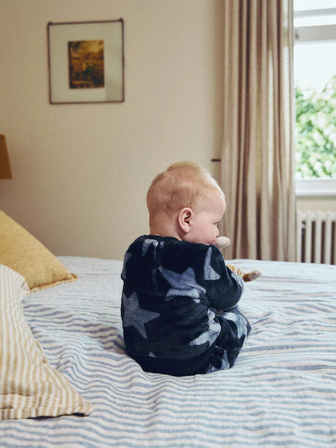 Navy Star Baby Fleece Top and Joggers Set
