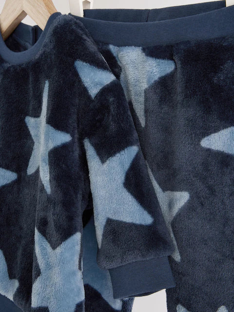 Navy Star Baby Fleece Top and Joggers Set