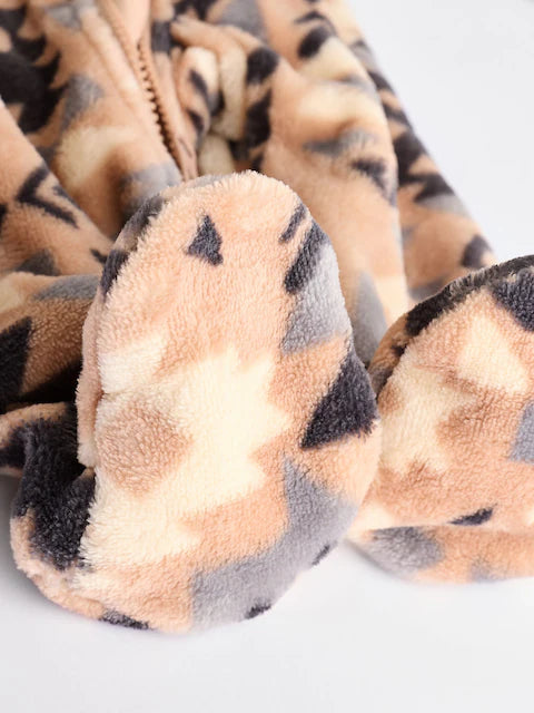 Neutral Baby Zip Fleece Sleepsuit