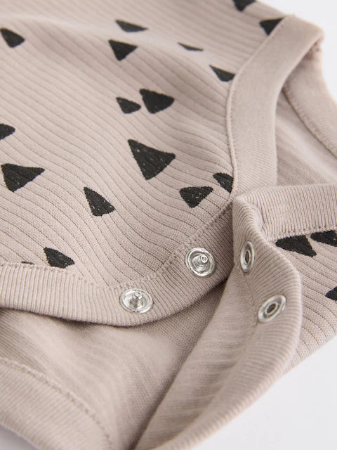 Neutral 3 Pack Baby Rib Bodysuits